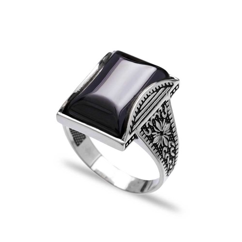 Onyx Authentic Men Ring Wholesale Handmade 925 Sterling Silver